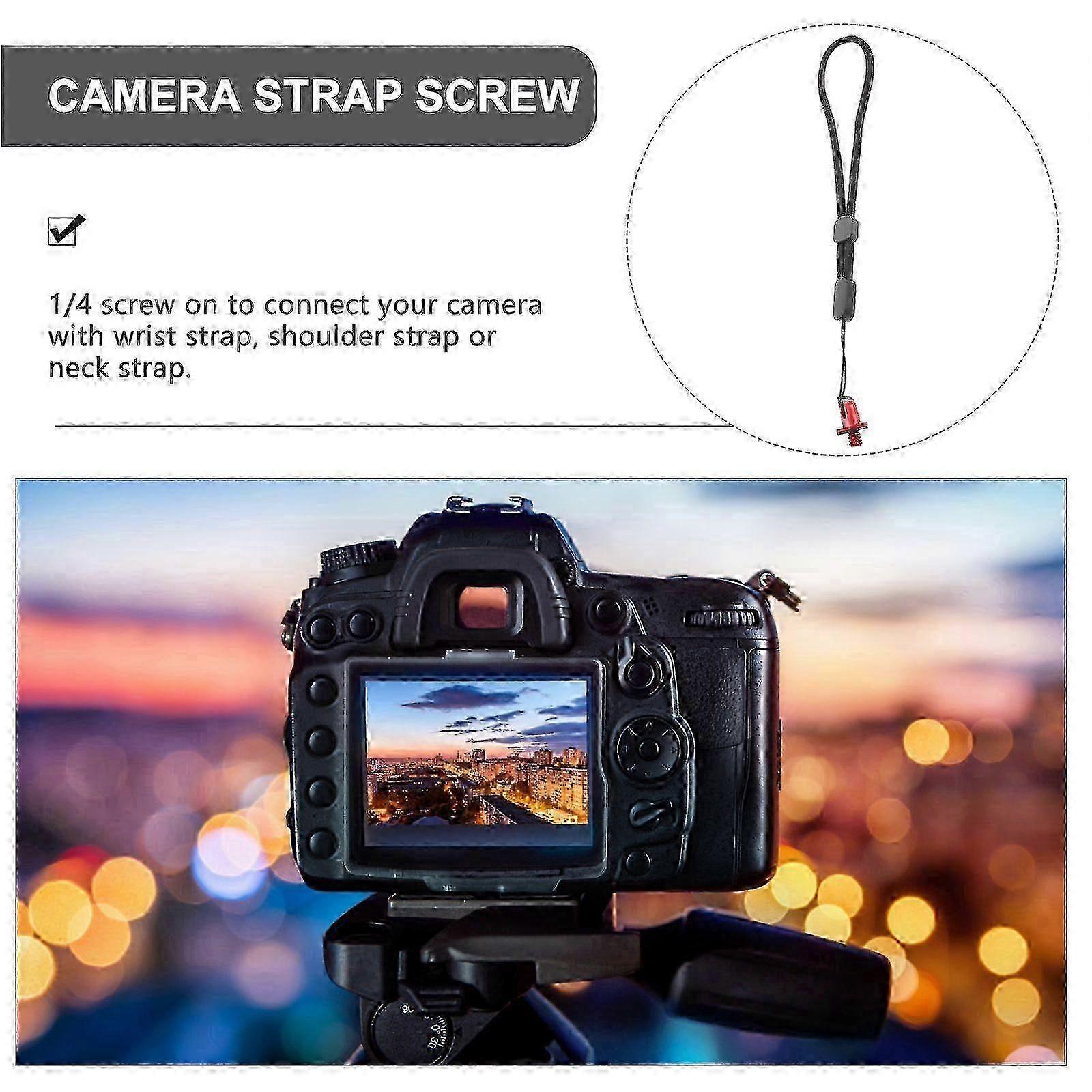 Camera Screw Strap Attachment, Compatible with DSLR, Action Camera, Gimbal