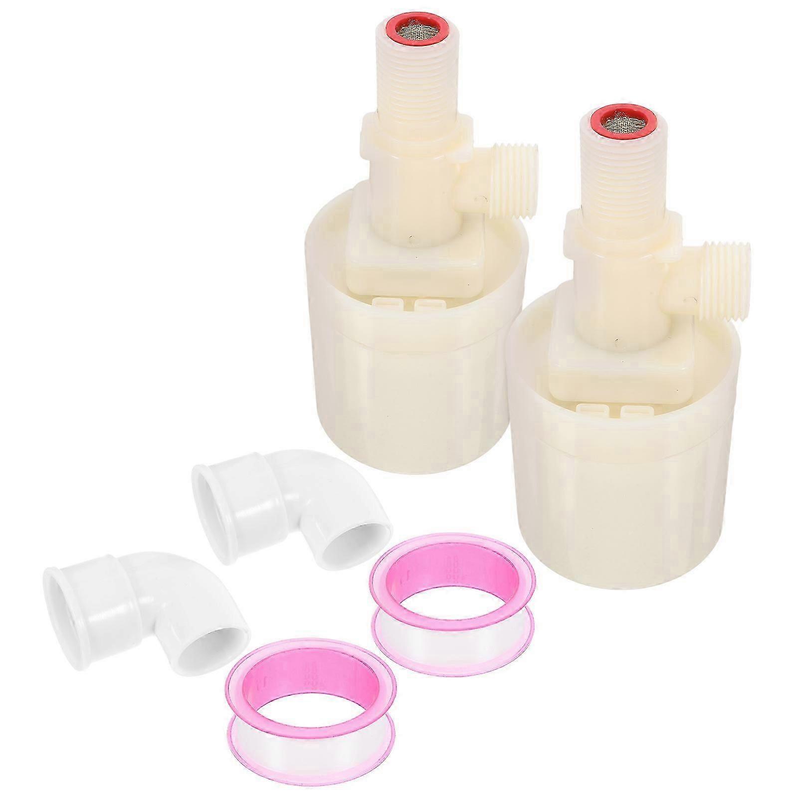 Water Float Valve Set 2 Sets For Agricultural Use 12.50X6.00X6.00CM Prevent Overflow Efficient Functionality
