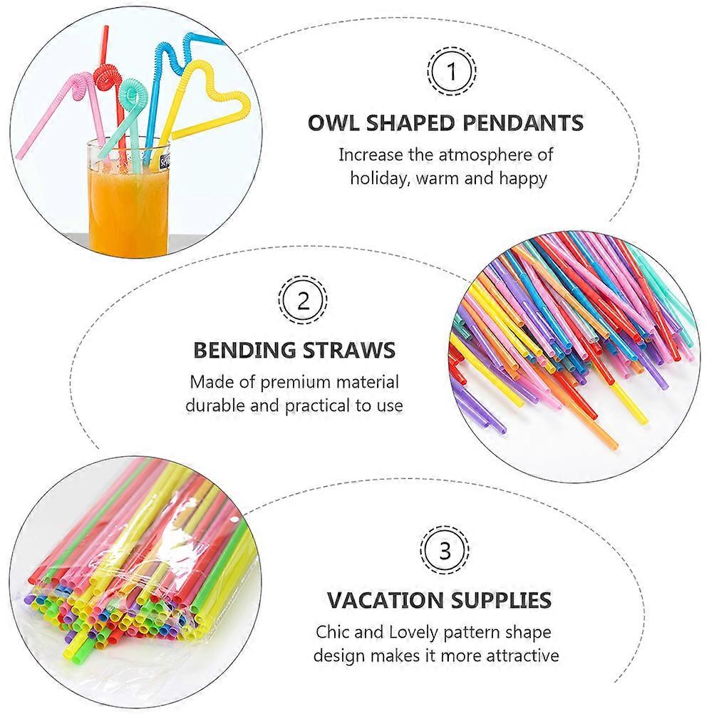 Color Flexible Drinking 450Pcs Pack