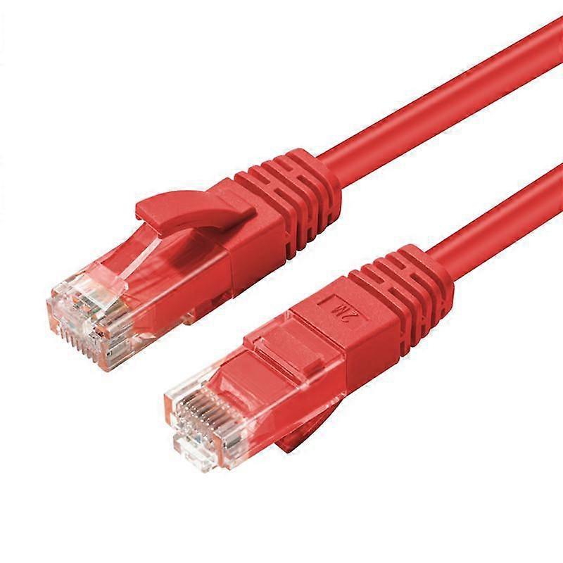 MicroConnect CAT6A UTP Network Cable 0.5m Red