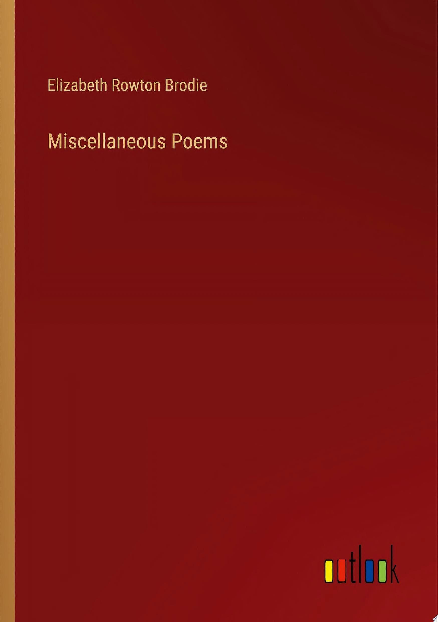 Miscellaneous poems