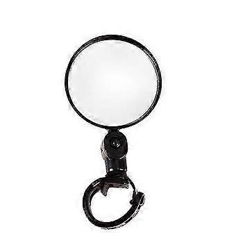 Rétroviseur de guidon de vélo Rotation à 360 degrés Rétroviseur convexe flexible grand angle Rétroviseur latéral de cyclisme sûr (4pcs, noir) chanceux
