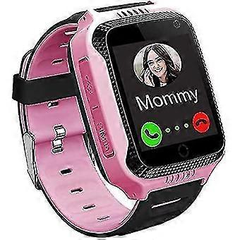 Montre connectée GPS pour enfants - Écran tactile, appels, messages vocaux, SOS, lampe torche, appareil photo numérique, réveil, cadeau pour enfants garçons et filles S