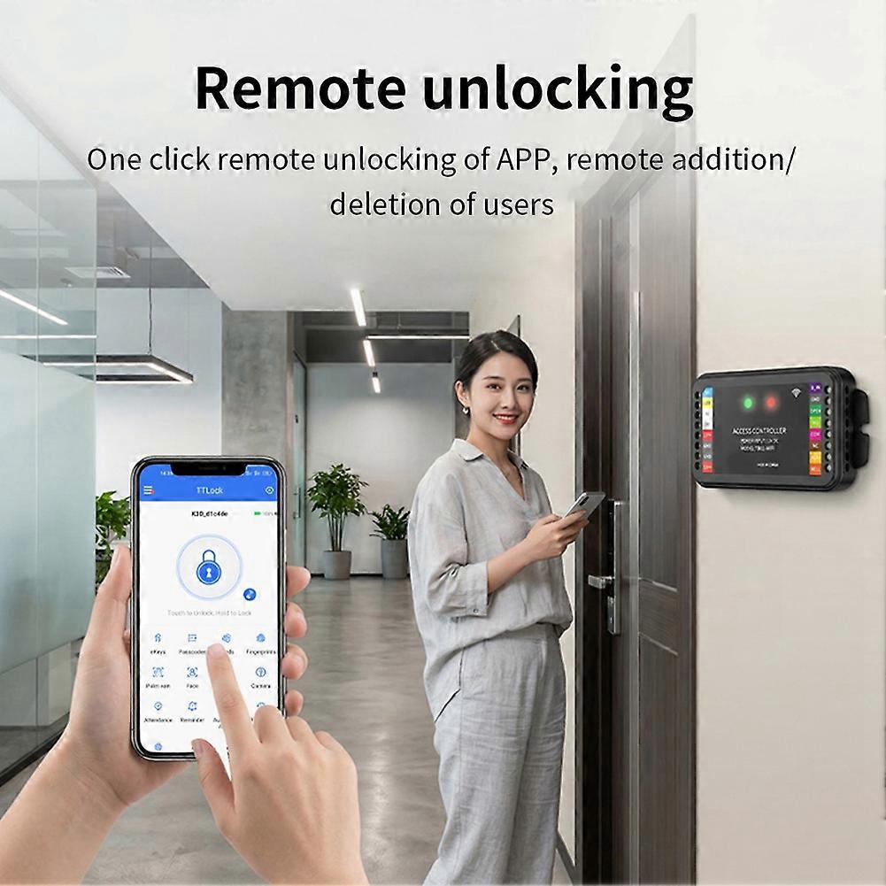 WiFi+Bluetooth APP TTLOCK Door RFID Access Control Board Panel Remote Control Wiegand 26/34 Bit Input RFID Reader TTB01