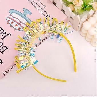 Tiara de aniversário para mulheres, coroas e acessórios de aniversário para meninas, lembrancinhas de aniversário, cor dourada, pacote com 1 unidade.