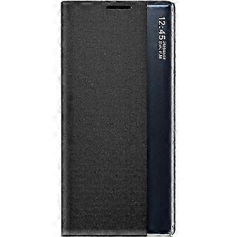 Smart View Flip Cover for Samsung Galaxy S20 FE (Fan Edition), Premium Leather Case with Stylish Mirror Display Window