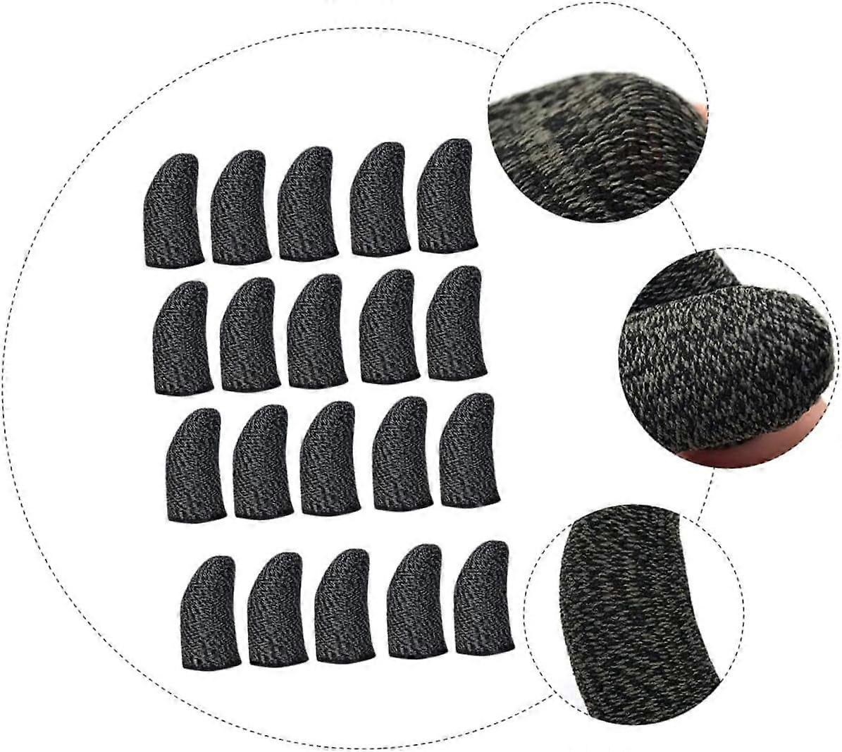 20 Pcs Game Finger Stall Thumb Protector Touchscreen Gloves Tablet Controller