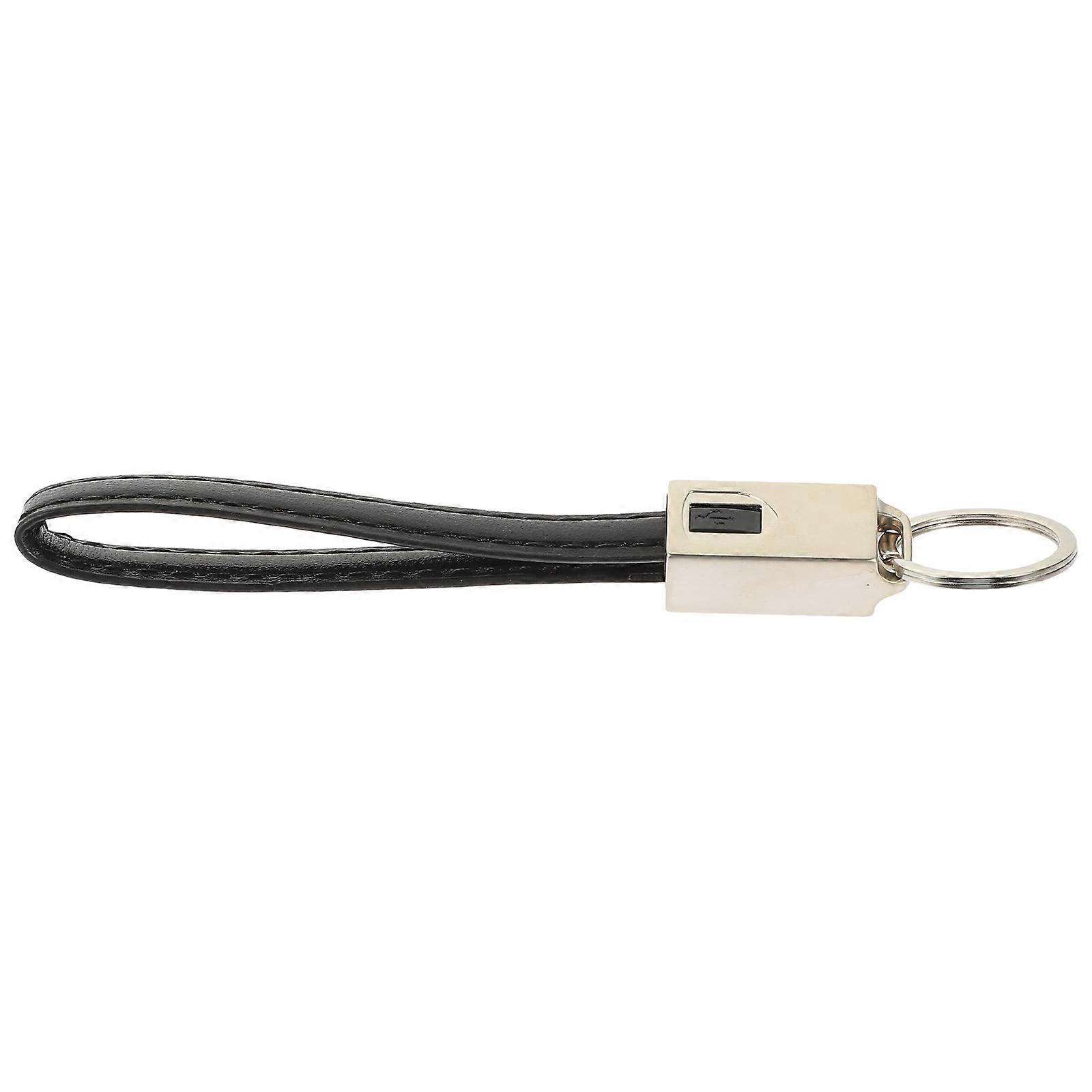 Black Keychain Data Cable Mobile Phone Charging Cable for Use