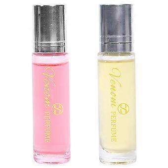 Perfume Roll-on com Feromônios 10ml, Fragrância Unissex de Longa Duração, Óleo Romântico em Tamanho Ideal para Viagem - 2 unidades