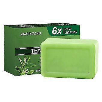 Tea Tree-olja tvål - 100 g växtbaserad akne duschtvål för gymmet YTQ