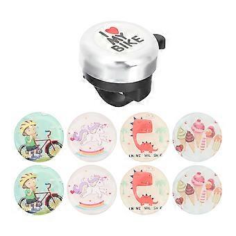 Bicycles Bell Kids Mountain Bike Bell for Safety 1Set with Replaceable Stickers