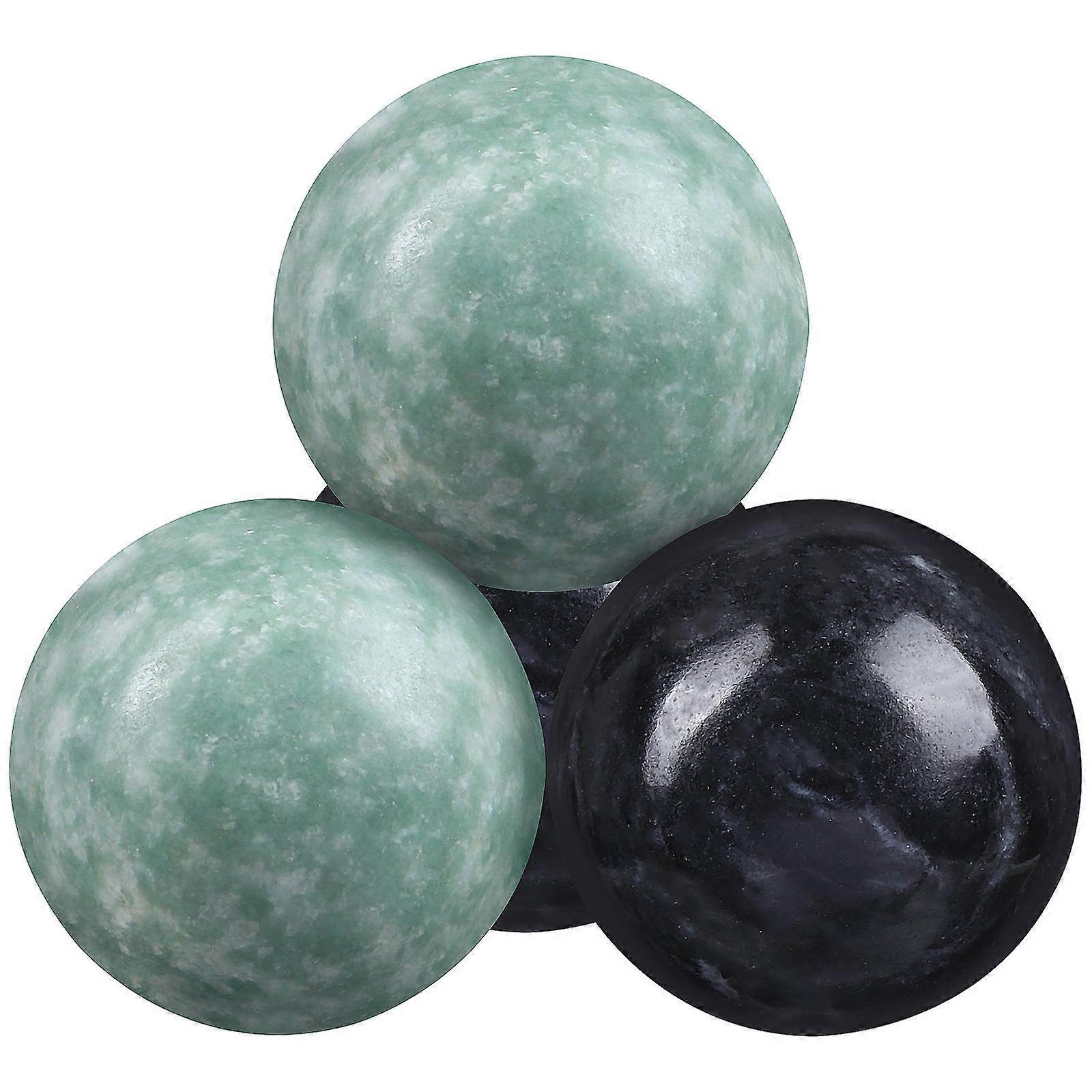2 Sets Marble Pattern Balls Exercise Balls Hand Massage Balls Hand Massager