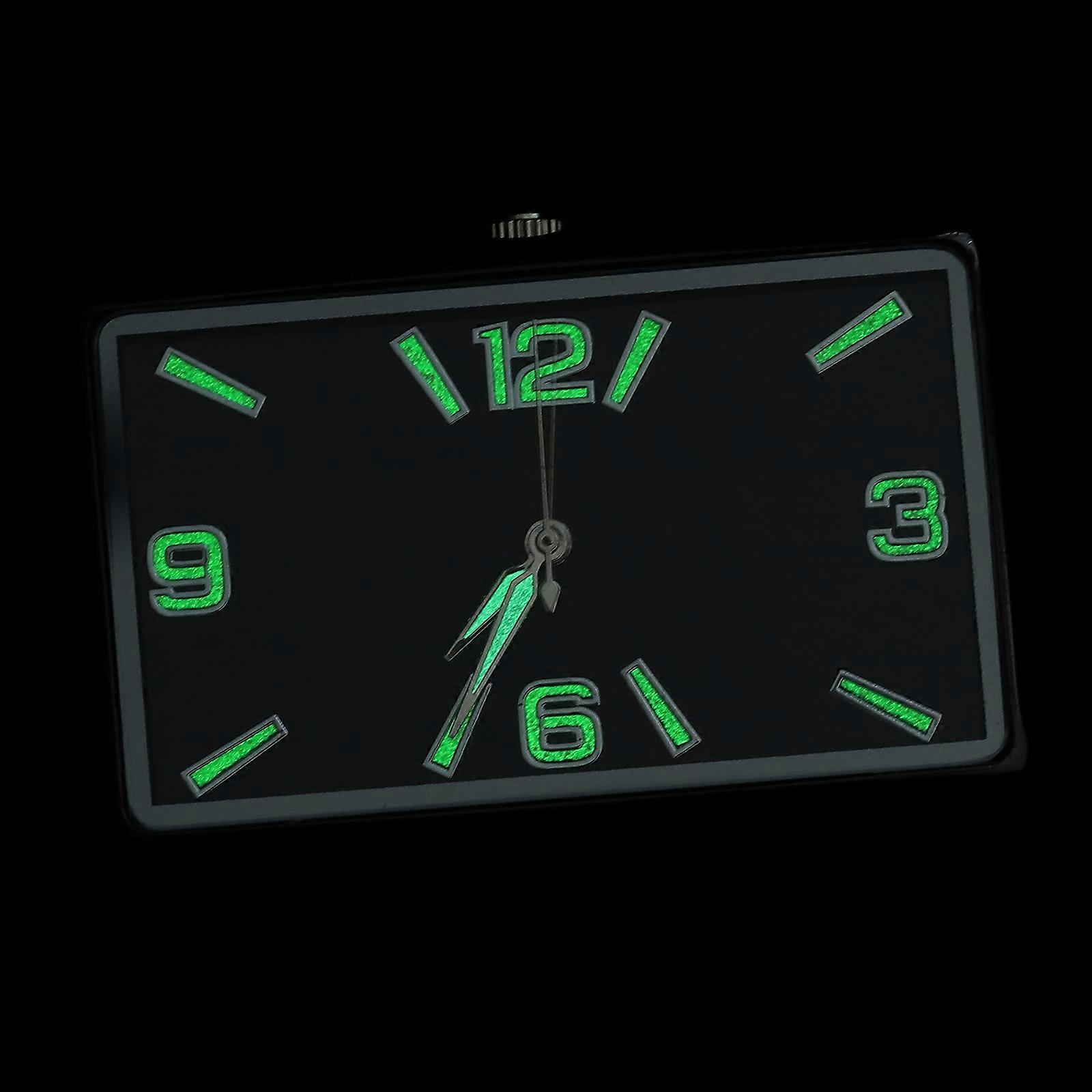 Car Dashboard Tiny Clock Adhesive Dashboard Clock Decorative Square Clock