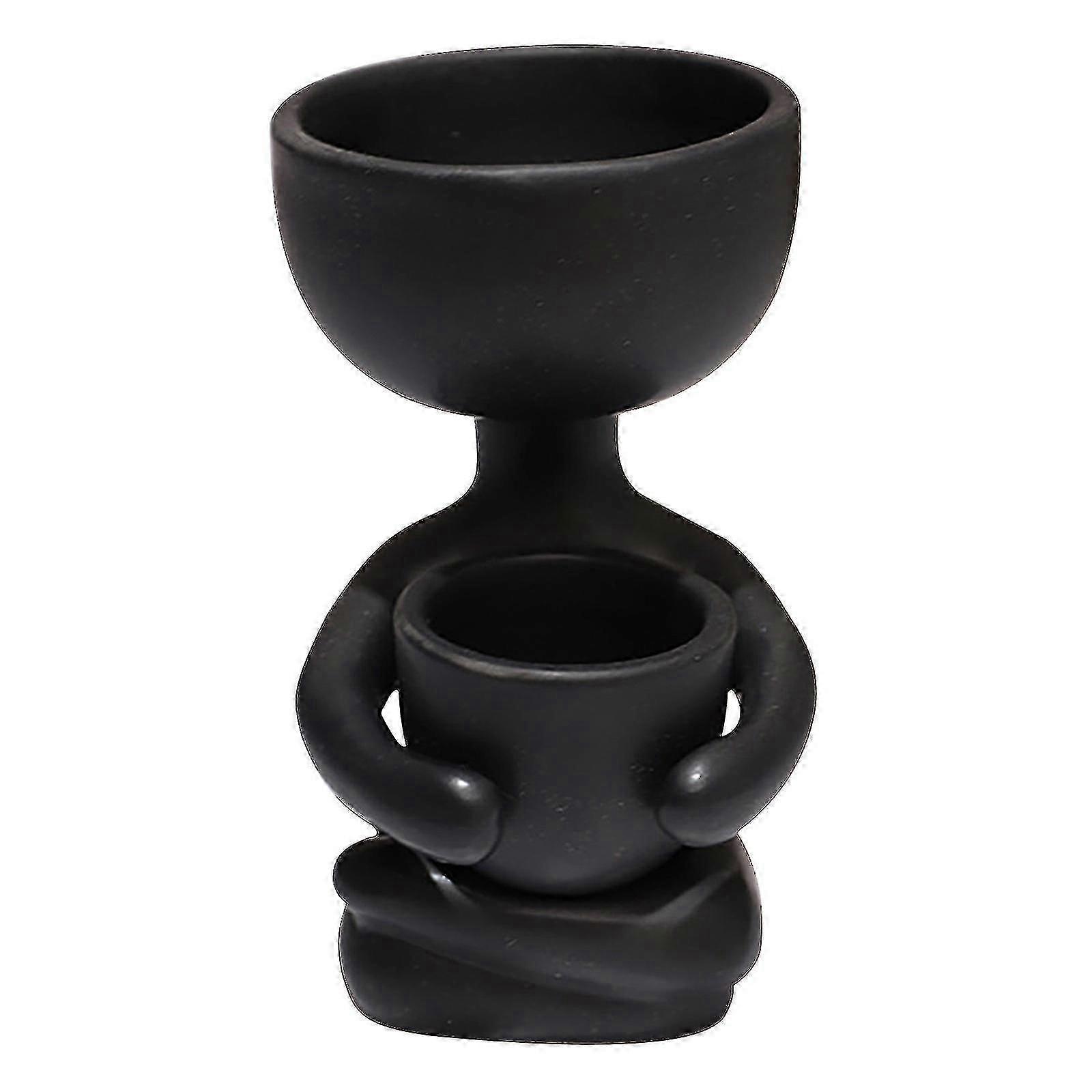 Humanoid Ceramic Flower Pot Creative Flower Pot Ceramic Crafts