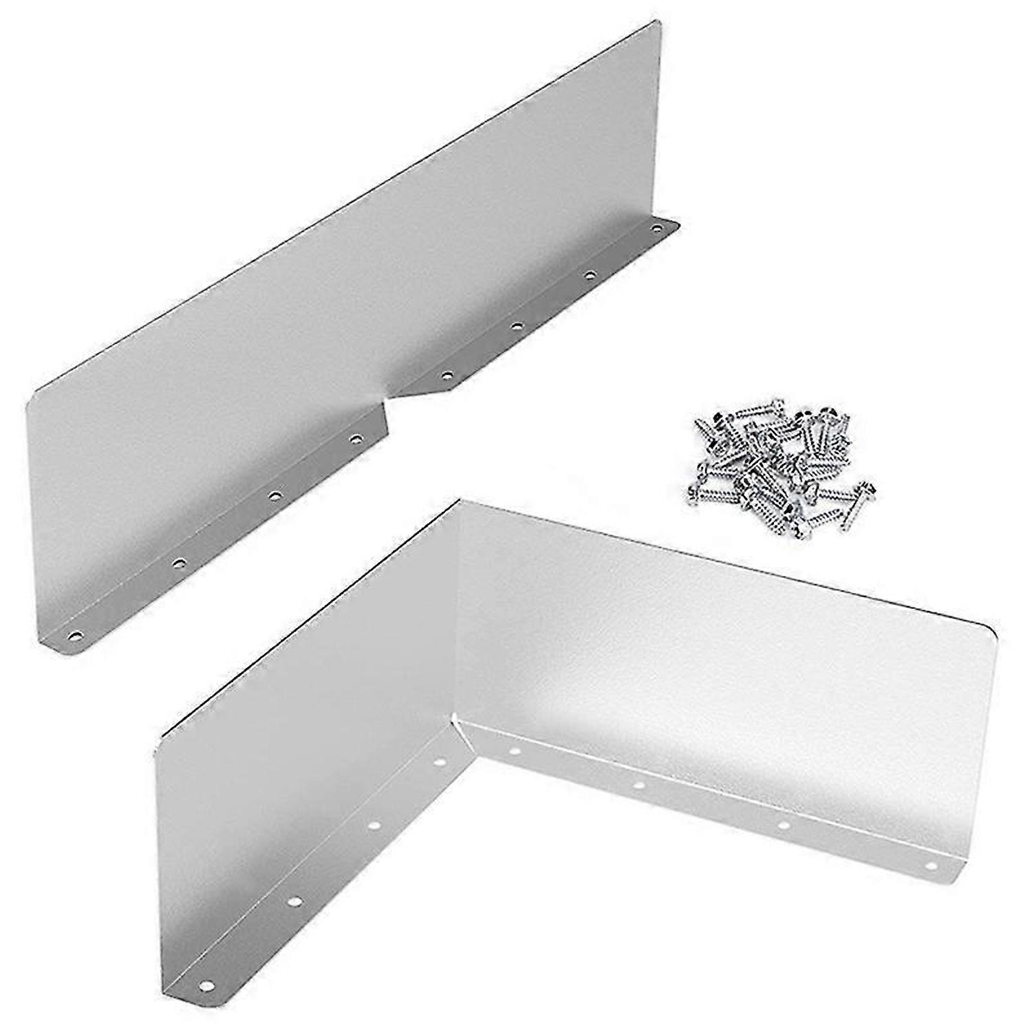 2Pcs Gutter Valley Splash Guards, for Shingle Roofs Corner