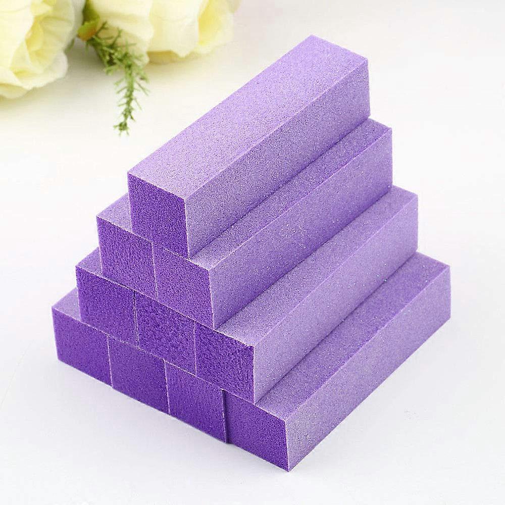 10PC Acrylic Nail Buffer Block Set with MultiFunction Buffing Files, Random Colors