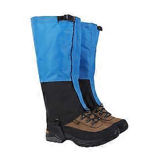 Waterproof Hiking Leg Gaiters for Boots, WearResistant Snowshoe Gaiters for Camping and Hunting, Blue Medium