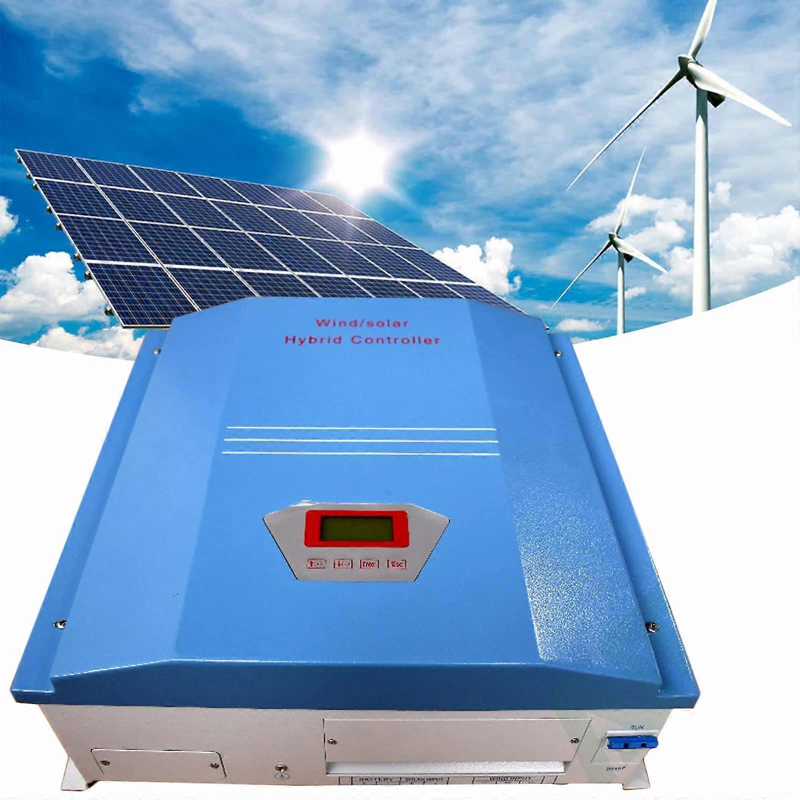 2KW Wind Solar Hybrid Charge Controller with Dump Load, 24V Off Grid Power System LCD Display