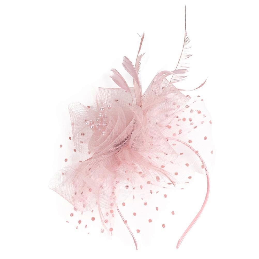 Chapeau bibi rose pour mariée