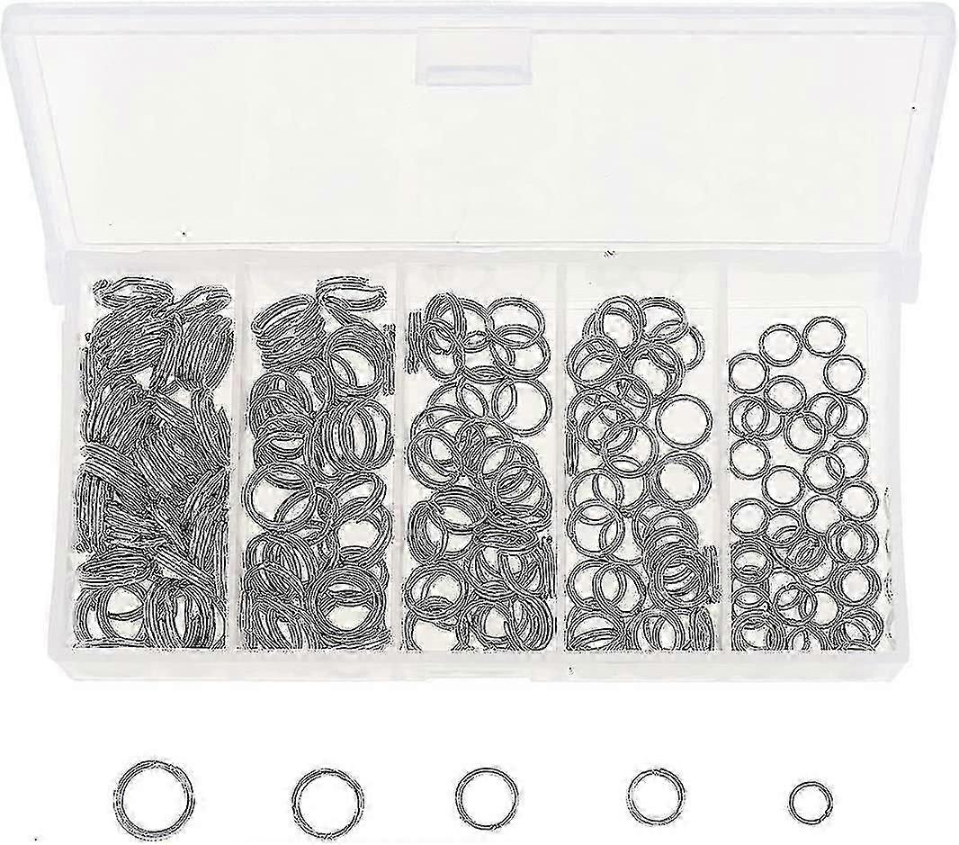 200pcs Stainless Steel Split Rings compatible with Bait