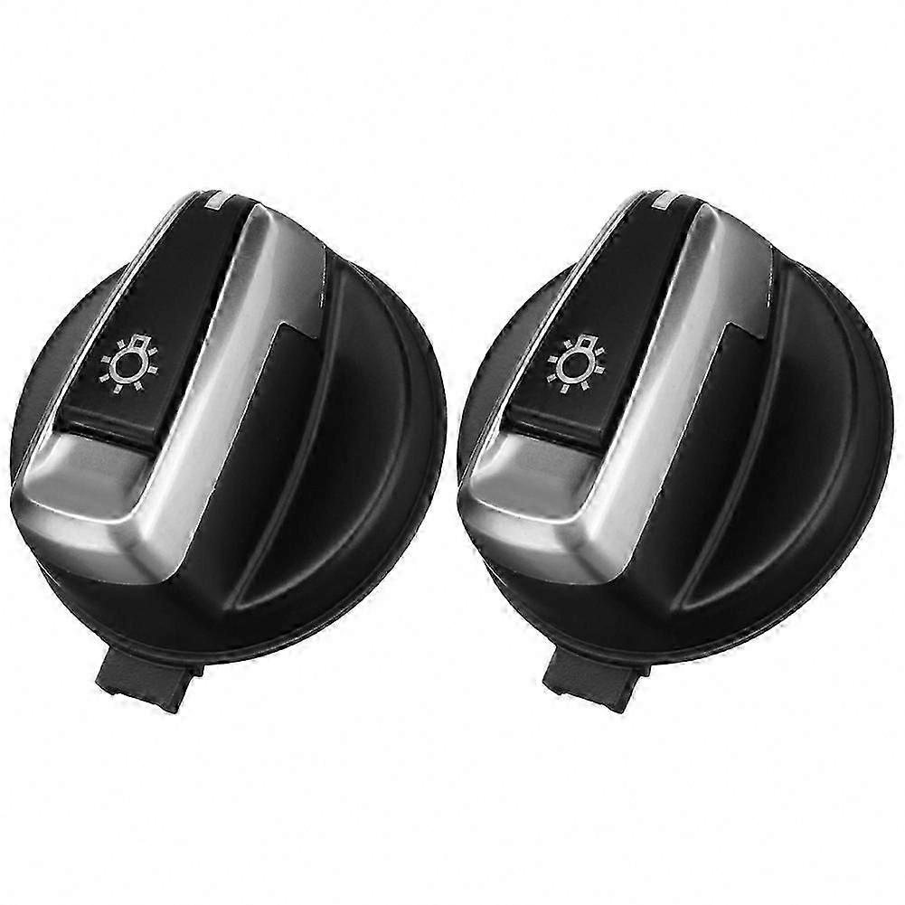 Front Headlight Switch Rotation Button 2Pcs Compatible with 3 Series E90 E91 LCI X1 E84 E88 E82 Replacement 9169405 61319169405