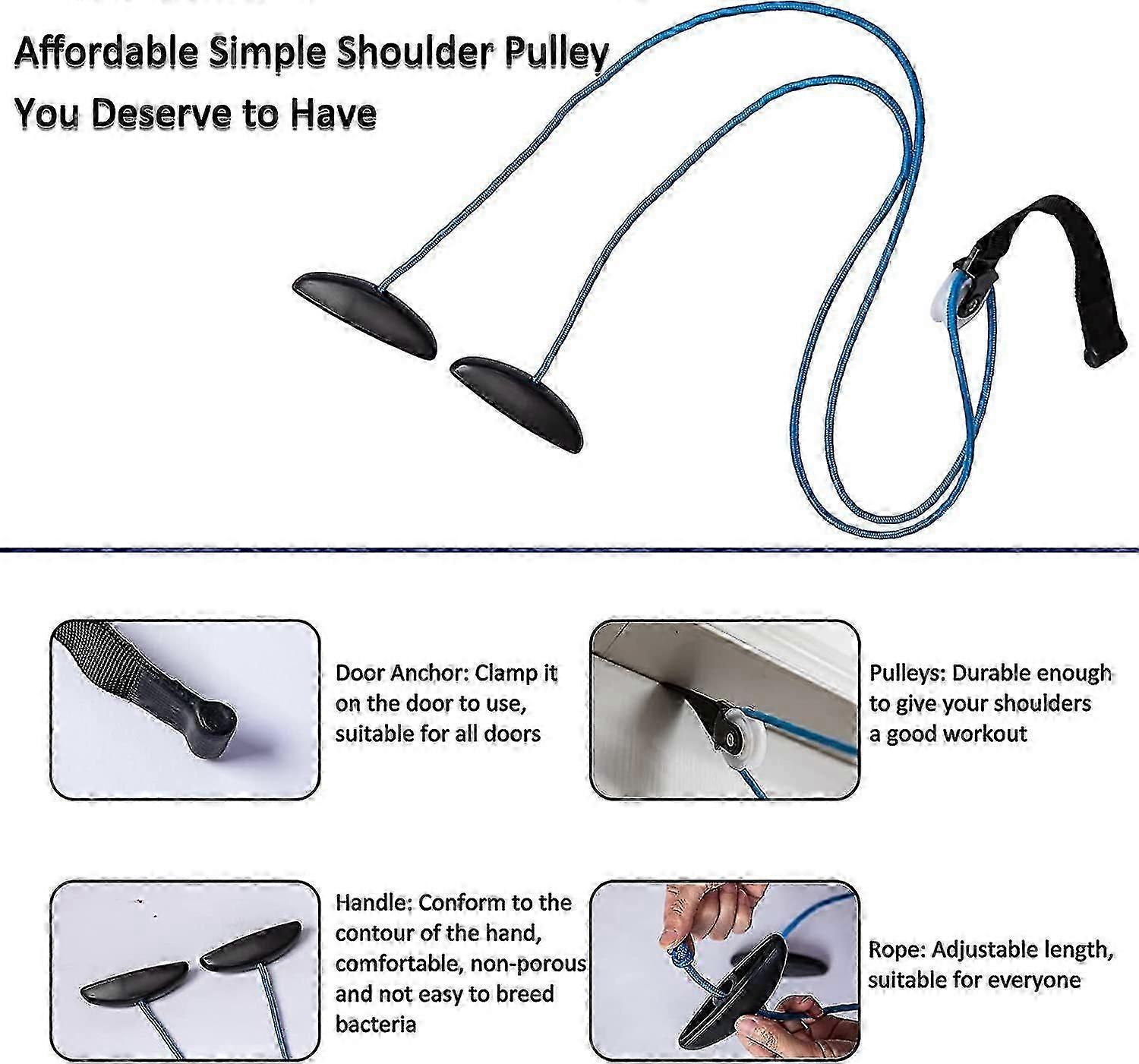 Overhead Overdoor Shoulder Therapy Exercise Pulley System