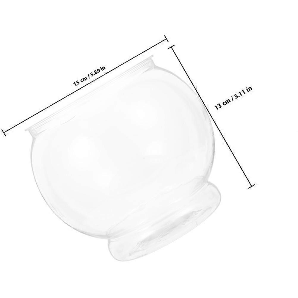 Clear Globe Fish Tank for Storage Use with Durable Plastic Build