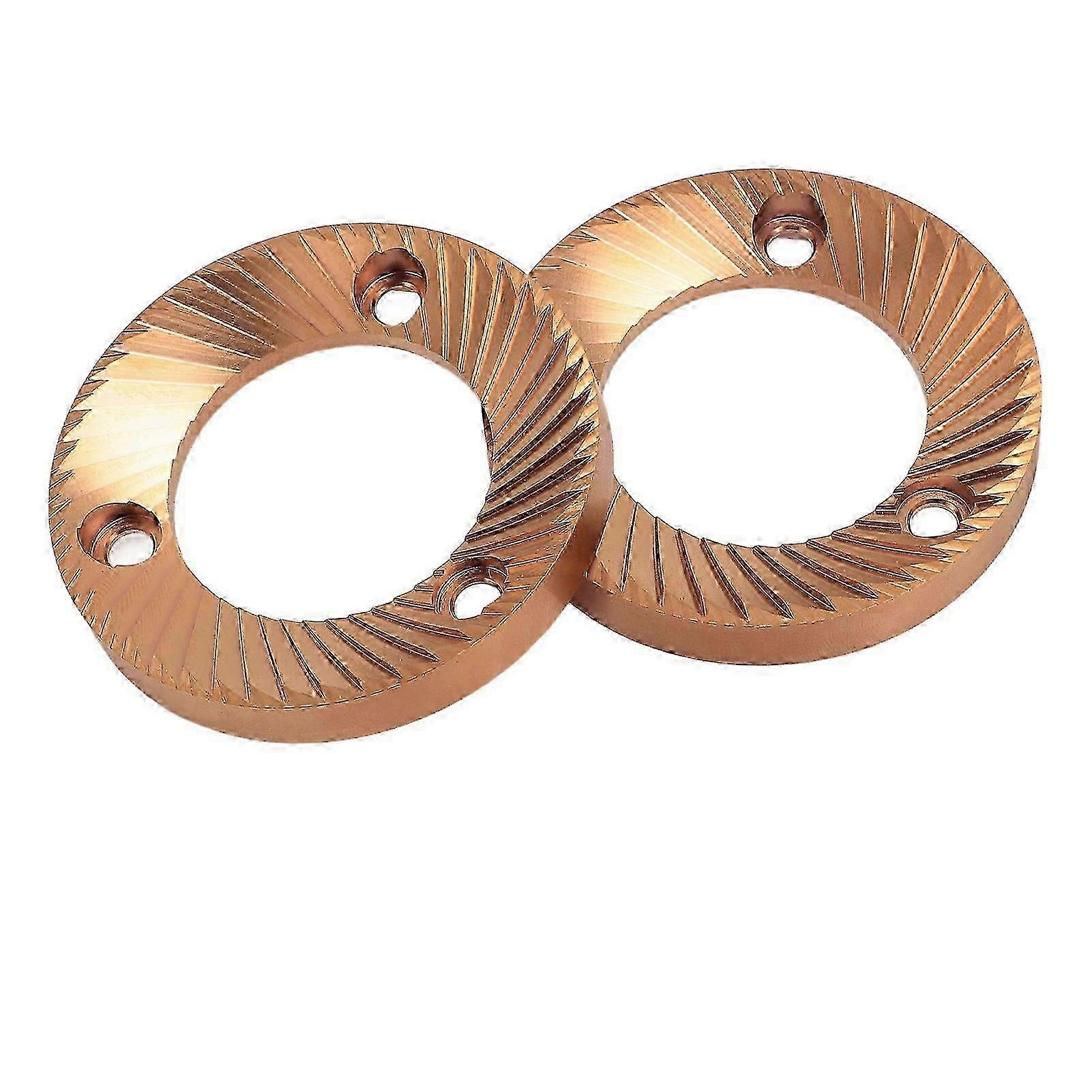 2PCS Coffee Grinder 64mm Titanium Plated Multi Purpose Flat Burr DF64 DF64P DF64E DF64V compatible with Ceado E5P E6P E37J