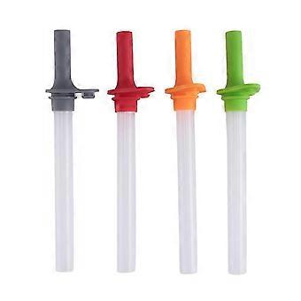 4PCS Replacement Straws with Bite Valve compatible with Zak DesignsKelso 15 OZ, with 1 Brush Reusable Kids Cup