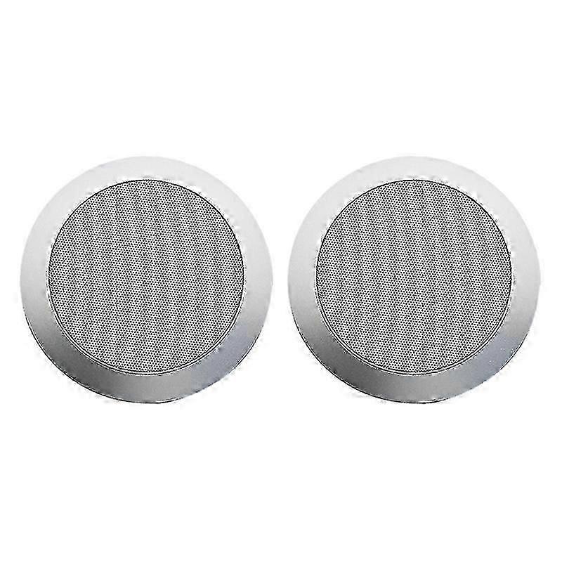 Ceiling Speaker Grille, 4-inch Ceiling Embedded Audio Speaker Grille(silver)
