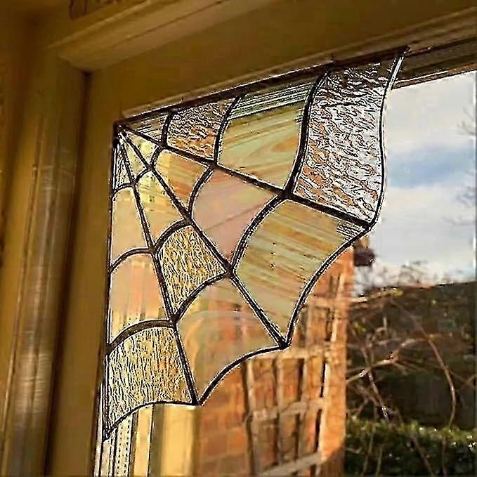 Rainbow Refracting Spider Web Decor