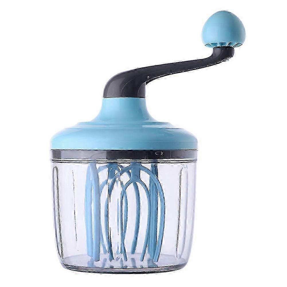 Manual Egg Beater Plastic Hand-crank Whisk Kitchen Baking Tool