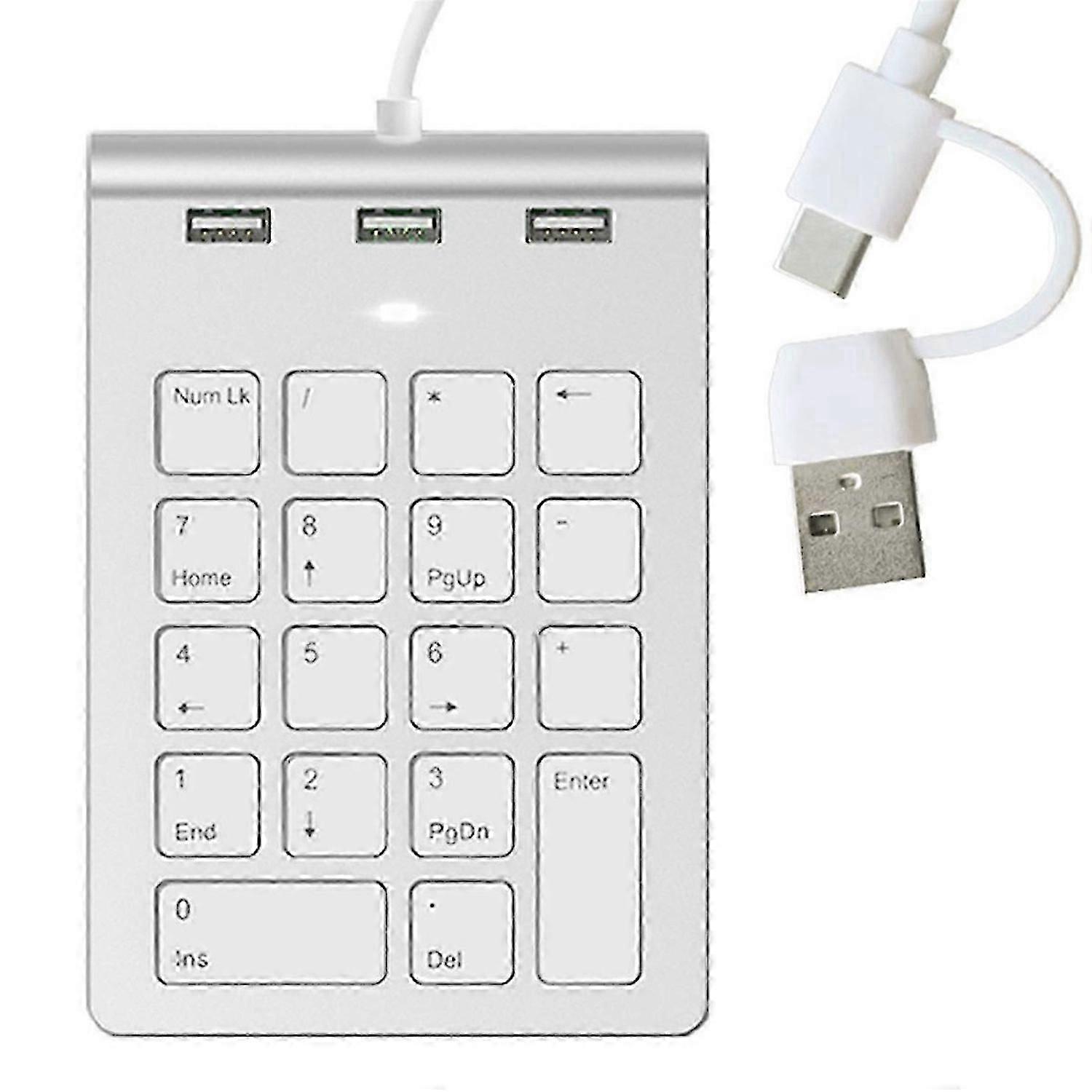 Mini Numeric Keypad Keyboard 18Keys Numeric Key Pad Numpad Number Pad