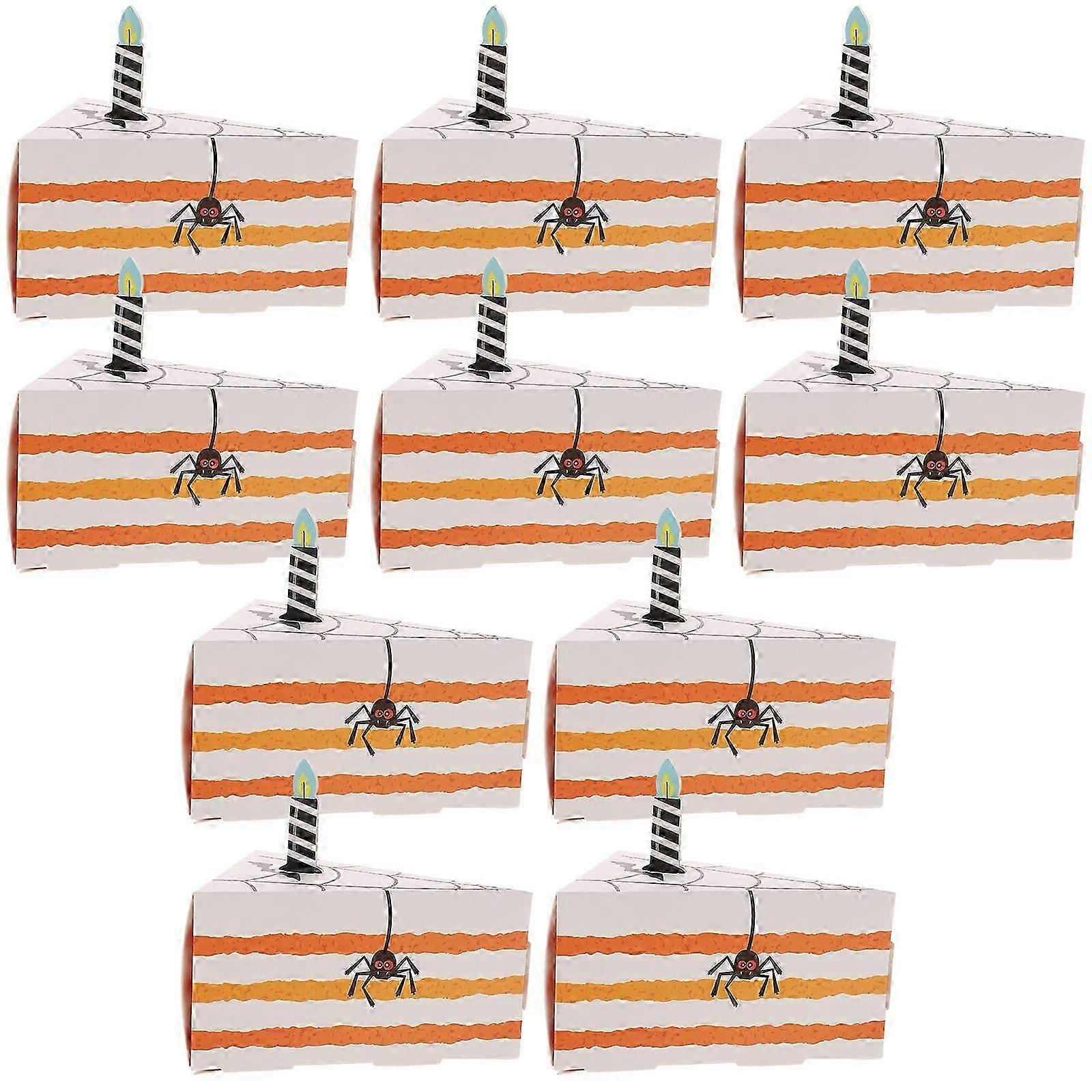 30Pcs Halloween Party Triangle Candy Packaging Storage Boxes