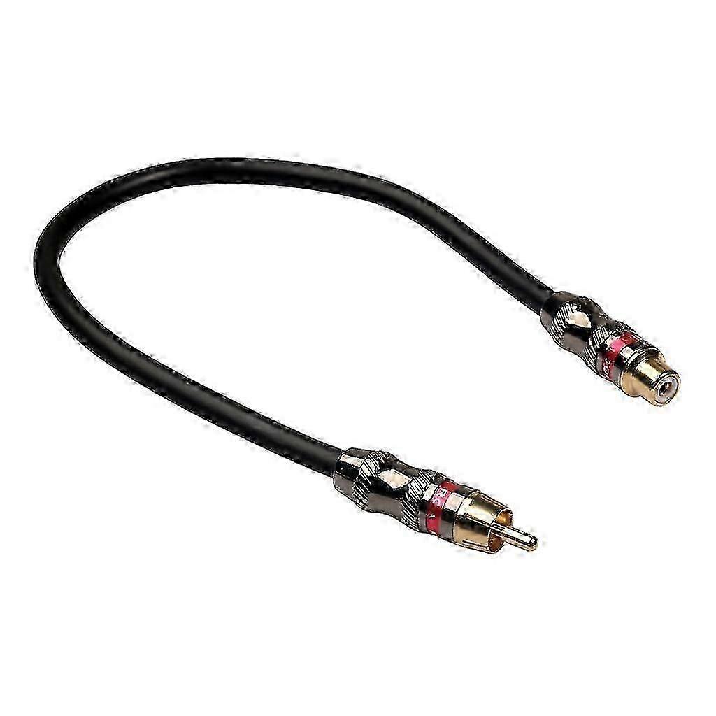 Gold-Plated RCA Extension 0.3m Double Shielded