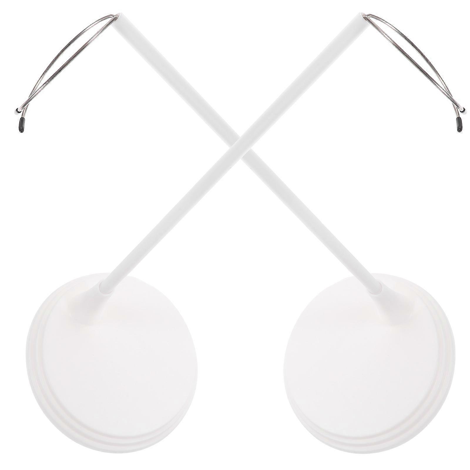 White Doll Support Frame for Display Adjustable Doll Standing Racks 2Pcs Set