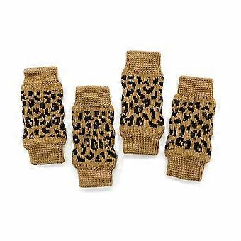 Modische Kniebandagen mit Leopardenmuster für Hunde und Katzen. Aus strapazierfähigem Polyestergewebe, waschbar und pflegeleicht. Ganzjährig tragbar. Passend für die Größen S und M.