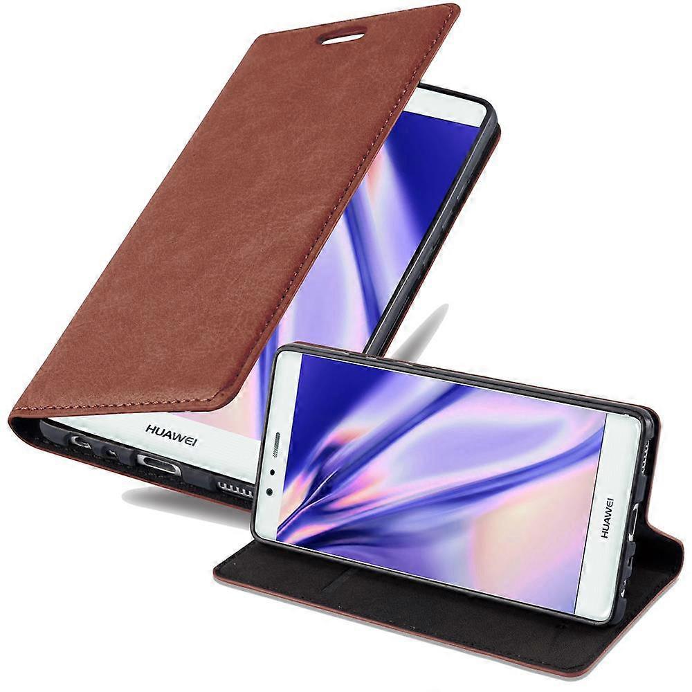 Case compatible with Huawei P9 - Protective case with stand function and card slot