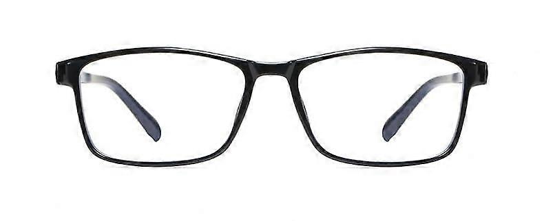Blue Light Blocking Glasses Clear Vision Zero Power Computer Reading Eyeglasses Black Frame