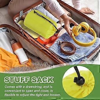 Stuff Sack, 6 x 13 Inch Waterproof Outdoor Storage Sack Portable Drawstring Dust Flap Bag Lightweight Sleeping Bag for Camping Hiking Backpacking, Lig