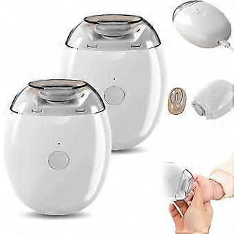 Convenient Automatic Trimming, LED Light 3-Speed Electric Nail Clipper for Seniors and Kids, 2-Pack