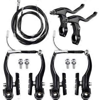 Durable Black Front Rear Brakes