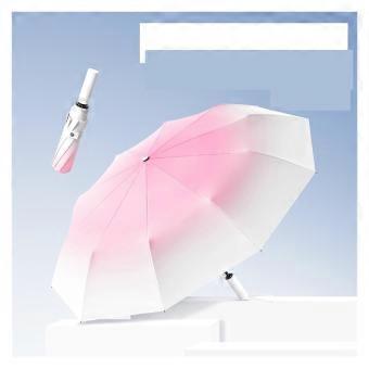 Compact Travel Umbrella Windproof Folding Design for Sun and Rain with Smooth Opening Canopy