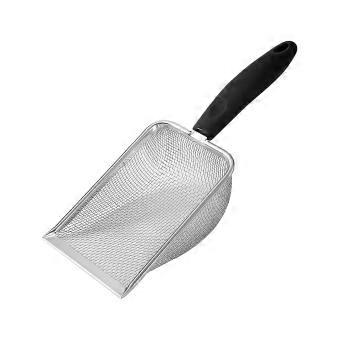 Stainless Steel Mesh Litter Scoop Corner Litter Cleaner Shovel Easy to Clean