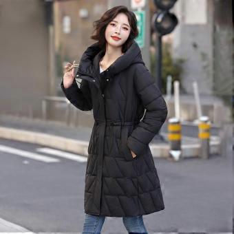 Winter fashion cotton-padded clothes women's medium and long waist and thin winter large size thickened slim-fitting cotton clothes women's coat