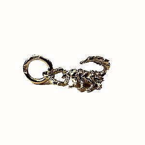 9ct Gold 12x8mm Scorpion ready to strike Pendant or Charm