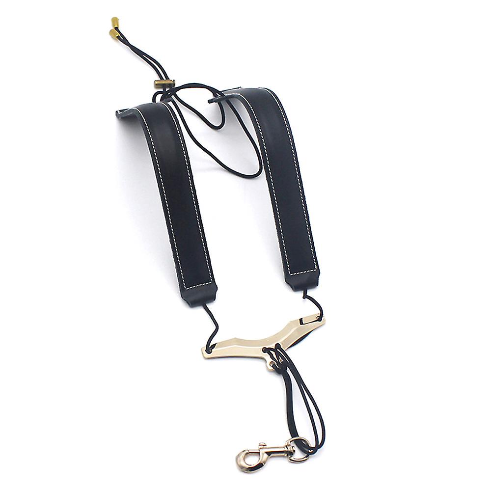 Adjustable Saxophone Shoulder Strap Sax Leather Strap
