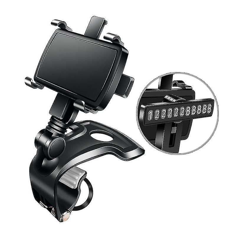 Car Phone Mount Dash Bracket Gps Mount Holder 1400 Degree Rotatable Black
