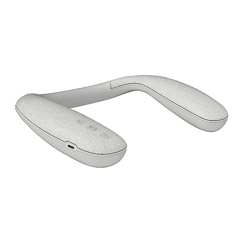 Hanging Neck Wiress Bluetooth Subwoofer Speaker Grey
