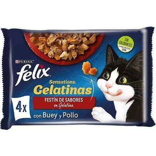 Purina Felix Multipack Sensations Meat Selection Gelatines (Cats , Cat Food , Wet Food)